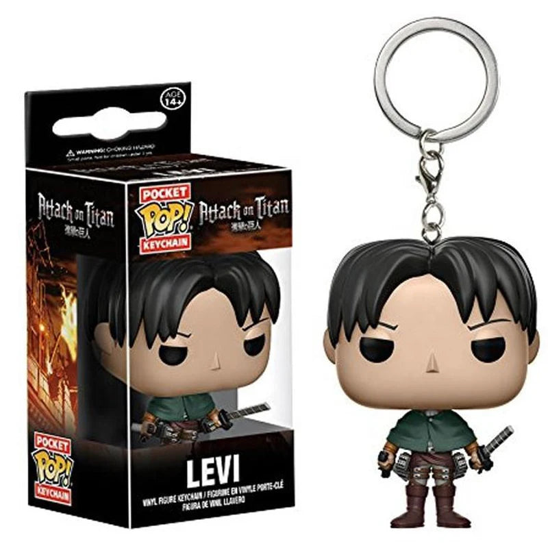 brelok funko pop Attack on titan Levi Ackerman - Eren Jaeger