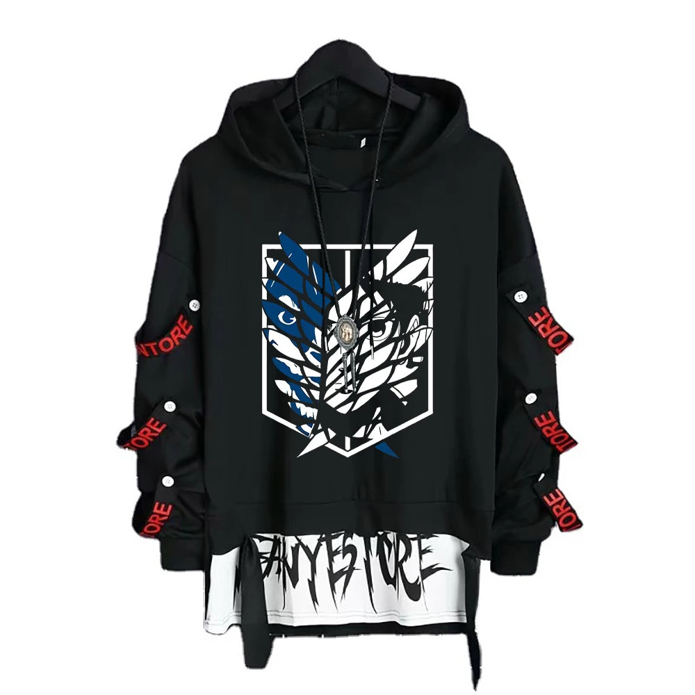 Attack on titan Bluza Streetwear Kolosalny Tytan