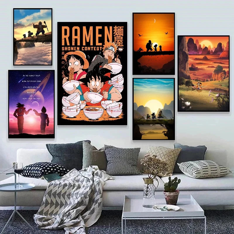 Poster Dragon ball sunset